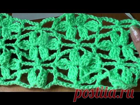 Узоры крючком. Цветочки - YouTube