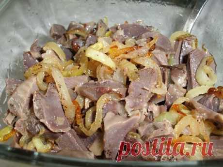 Куриные желудки, закуска по-корейски