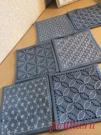 Вышивка сашико — Сделай сам, идеи для творчества - DIY Ideas