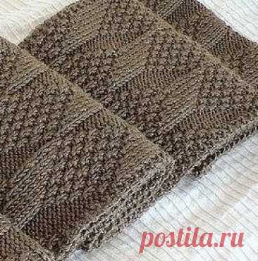 Двухсторонний мужской шарф