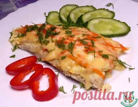 Филе хека с овощами в духовке – кулинарный рецепт