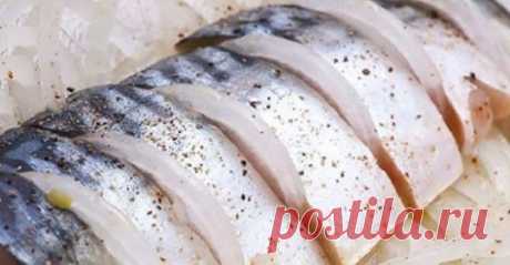 Соленая скумбрия. Быстрый рецепт для дома