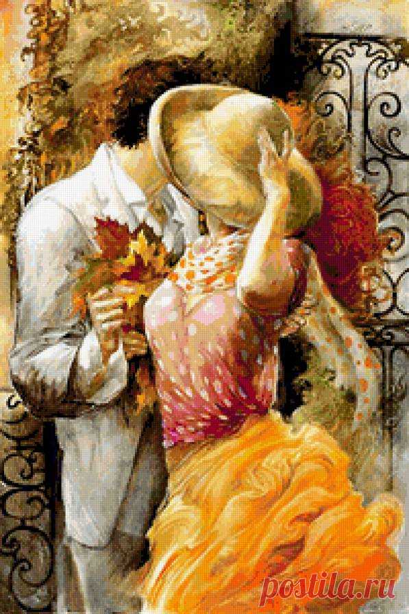 Предпросмотр схемы вышивки «Осенний поцелуй» - Вышивка крестом