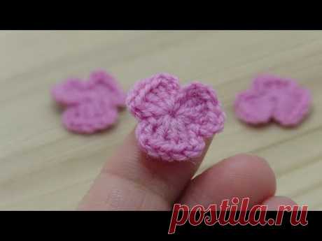 Мастер-класс вязаный крючком маленький ЦВЕТОЧЕК  Crochet flowers