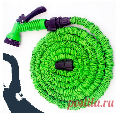 Водяной шланг Xhose (Икс-Хоз) увеличивающийся в 3 раза, длина 15 м. + насадка распылитель
