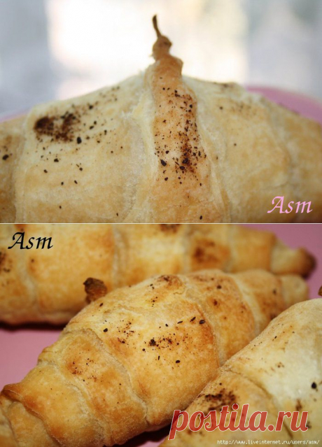 Круассаны с корицей и шоколадом
