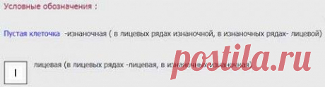 Имитация косы из лицевых и изнаночных петель
