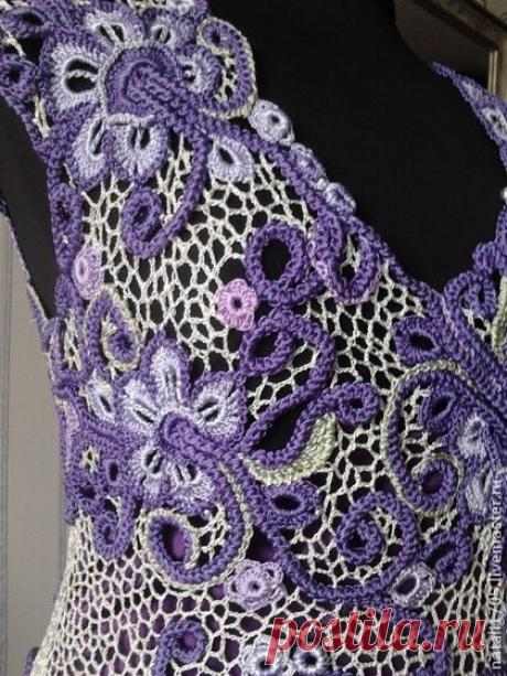 Платье Кружевная симфония - платье,платье вязаное,платье летнее,платье вечернее