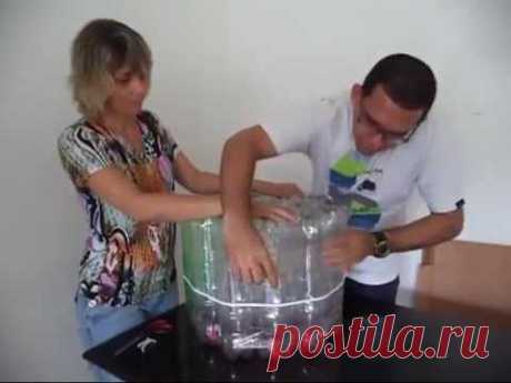 Ótimo PUFF feito com garrafa PET e papelão - YouTube