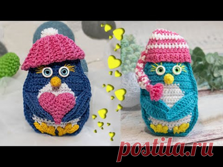 💘🐧САМЫЙ МИЛЫЙ ПИНГВИН🐧💘 мастер-класс по вязанию крючком игрушки