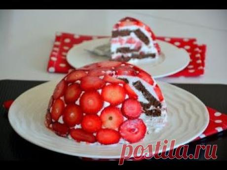 5 DAKİKADA  ÇİLEKLİ PRENSES PASTA TARİFİ  (ÇOK KOLAY PASTA )
