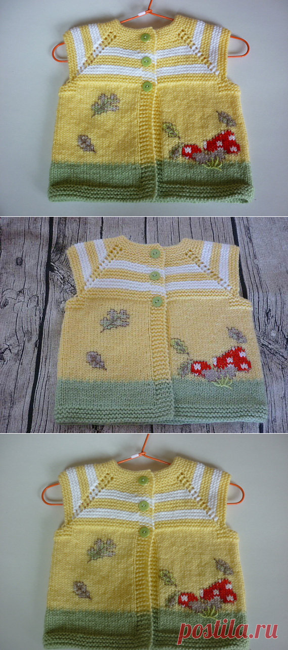 Knitting baby pattern.Knitted baby cardigan.Knit baby