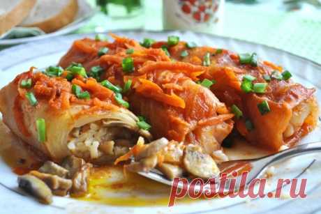 Голубцы без мяса, а такие вкусные, что муж съел и попросил добавки. Рецепт | ТРИ ПОКОЛЕНИЯ | Яндекс Дзен