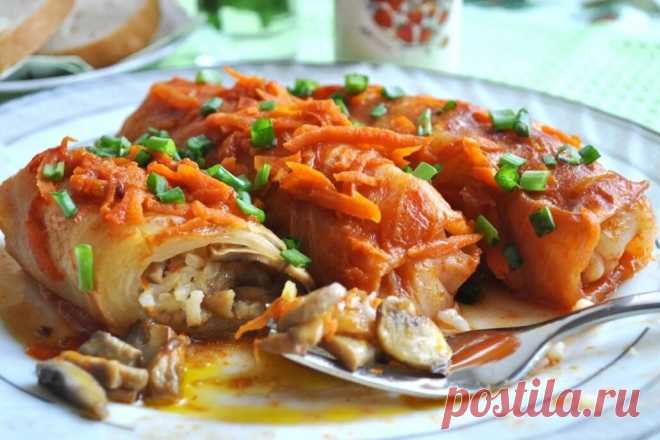 Голубцы без мяса, а такие вкусные, что муж съел и попросил добавки. Рецепт | ТРИ ПОКОЛЕНИЯ | Яндекс Дзен