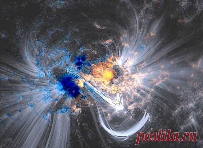 NASA сфотографировало магнитное поле Солнца