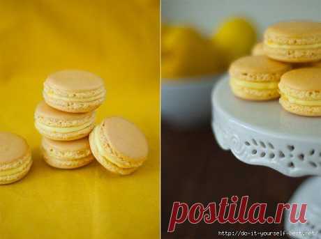 Лимонные macarons.