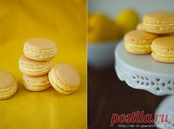 Лимонные macarons.