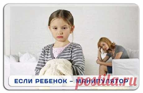 ЕСЛИ РЕБЕНОК - МАНИПУЛЯТОР