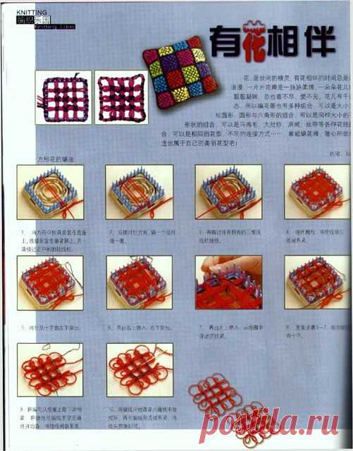 ВЯЗАНИЕ НА ТЕНЕРИФЕ (РАМКЕ, ШАБЛОНЕ)... очень полная информация... подраздел вязания на вилке...