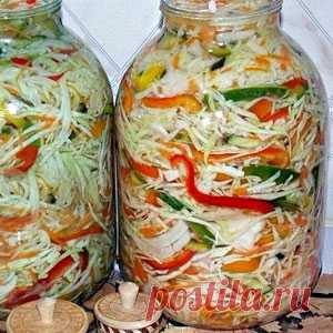 Капустный салат на зиму 