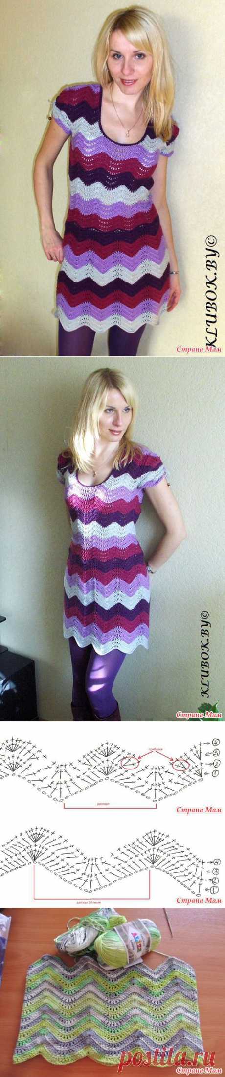 Платье-туника &quot;Миссони&quot; крючком. - Вяжем вместе он-лайн - Страна Мам