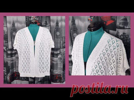 Как вязала кофточку из пряжи Schachenmayr Pyramid Cotton/Описание