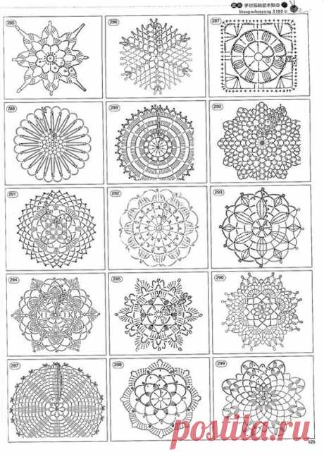 39 Patrones de mandalas en crochet