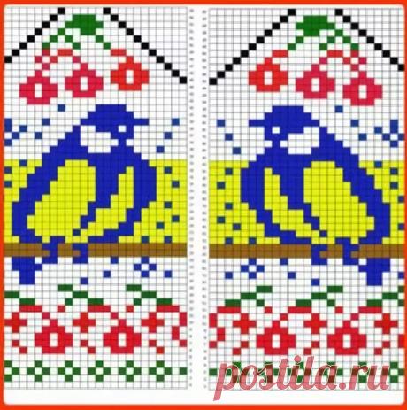 жаккардовый узор снегири спицами: 10 тыс изображений найдено в Яндекс.Картинках