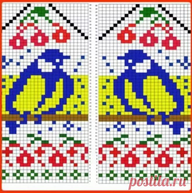 жаккардовый узор снегири спицами: 10 тыс изображений найдено в Яндекс.Картинках