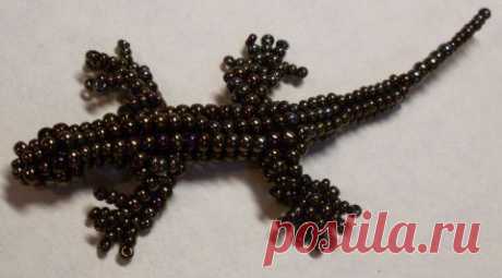 Ящерица | biser.info - всё о бисере и бисерном творчестве