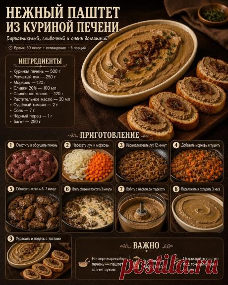 Нежный паштет из куриной печени