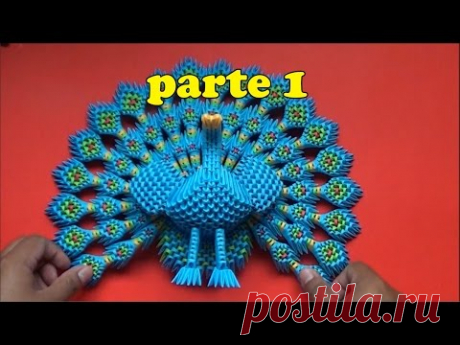 Origami 3D Pavoreal parte 1