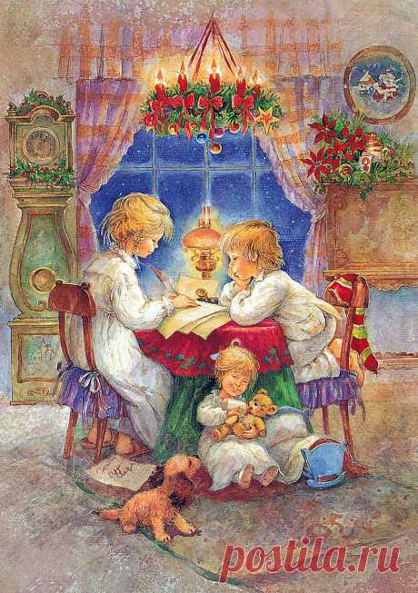 В ожидании Рождества... Художник-иллюстратор Lisi Martin.