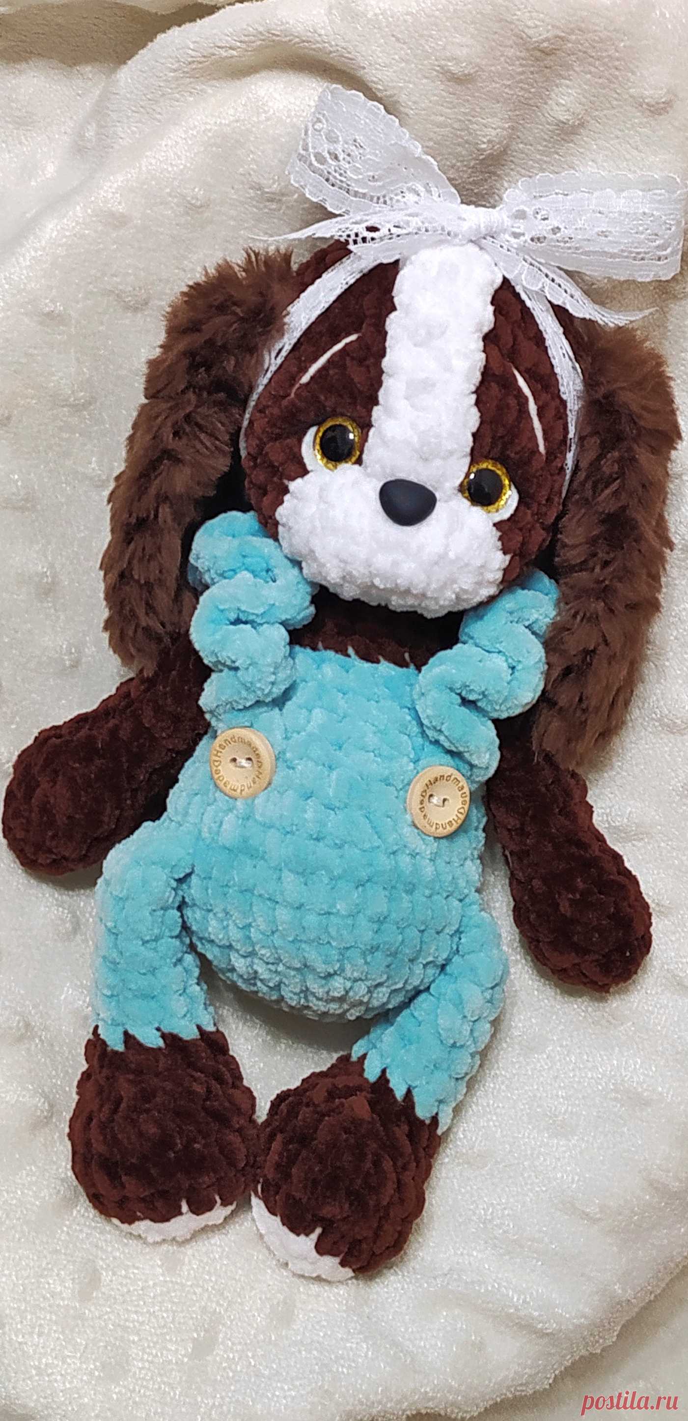 PDF Спаниелька Нелли крючком. FREE crochet pattern; Аmigurumi animal patterns. Амигуруми схемы и описания на русском. Вязаные игрушки и поделки своими руками #amimore - собака породы спаниель, пёс, плюшевая собачка, щенок из плюшевой пряжи.
