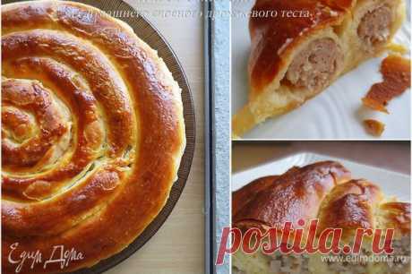 Пирог "Спираль" с мясной начинкой