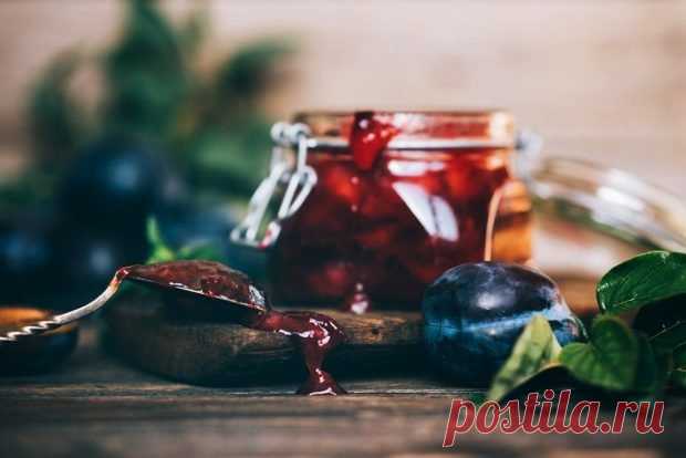 Варенье из сливы без косточек с грецкими орехами и корицей — Домашняя кулинария