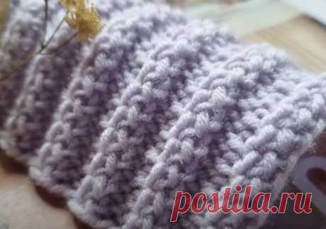 Фактурная лапша спицами