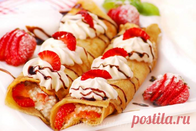Начинки для блинов несладкие и сладкие. 30 рецептов на любой вкус