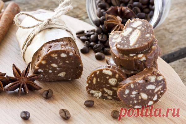 Шоколадная колбаска Многие помнят эту удивительную сладость из детства.