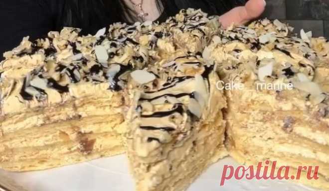 Торт Афганский Наполеон со сгущенкой простой рецепт с фото пошагово Готовим вкусный Торт Афганский Наполеон со сгущенкой простой рецепт в домашних условиях. Готовим вкусный Торт Афганский Наполеон со сгущенкой простой рецепт в домашних условиях. 3ZwcNjgAIUo Отделяем желтки от белков. Белки оставляем в сторонке и приступаем к тесту. Масло порезать на кубики и