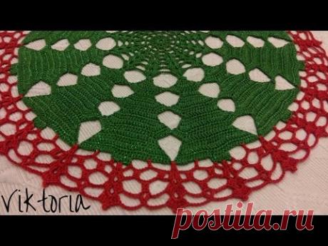 Tutorial - Centrino natalizio parte1 - centro tavola diametro 39 cm