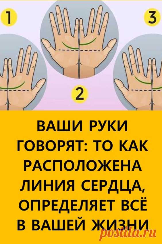Ваши руки говорят: то, как расположена линия сердца, определяет всё в вашей жизни. Каждый человек обладает своим неповторимым узором на ладонях. Множество линий красиво пересекаются, создавая интересные орнаменты. Однако эстетика линий на руках играет второстепенную роль. Ведь по ладоням можно узнать о себе очень много любопытного! #хиромантия #интересно #интересныефакты