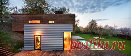 Шикарный дом с бассейном из четырех морских контейнеров