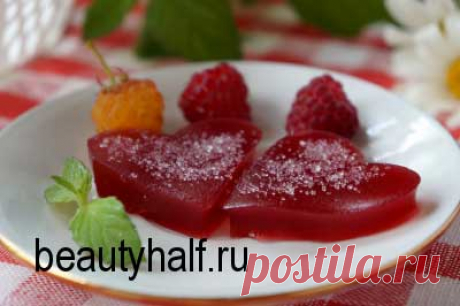 Домашний мармелад из малины с желатином