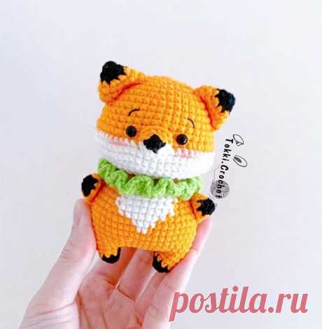 Маленький лисёнок крючком. Амигуруми схемы и описания. Автор: @tokki.crochet | IRINELY.ART