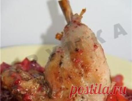 Рецепт Куриные ножки под черносмородиновым соусом в духовке с фото
