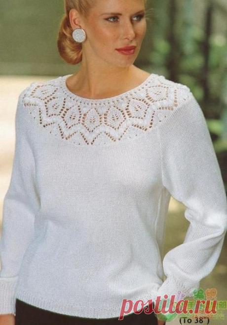 Вязание спицами: модели с круглой кокеткой - Вяжем сети, спицы и крючок - ТВОРЧЕСТВО РУК - Каталог статей - ЛИНИИ ЖИЗНИ