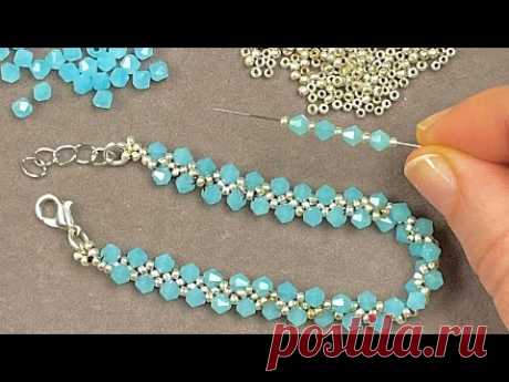 Easy Beaded Bracelet! Beads Jewelry Making! Very Easy Beaded Necklace #beads