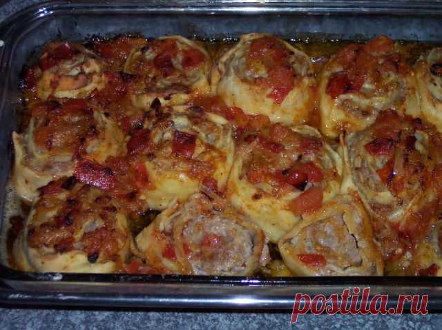 Мясные «розочки»