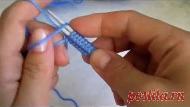 Урок 1. Вязание спицами: набор петель